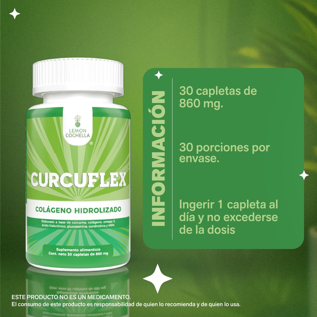 CURCUFLEX 30 CAPLETAS LEMON COCHELLA