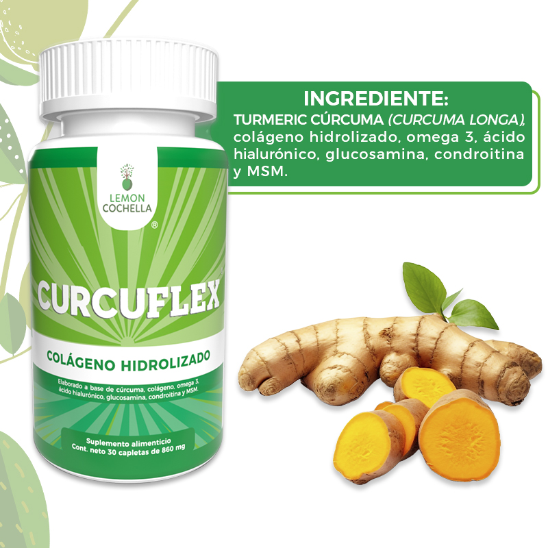 5 PACK CURCUFLEX 30 CAPLETAS DE LEMON COCHELLA