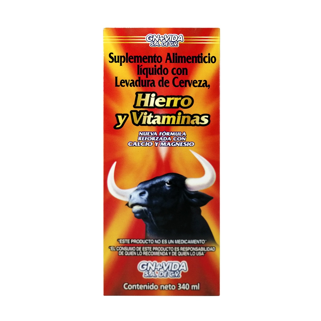 JARABE DE HIERRO 340 ML GN+VIDA