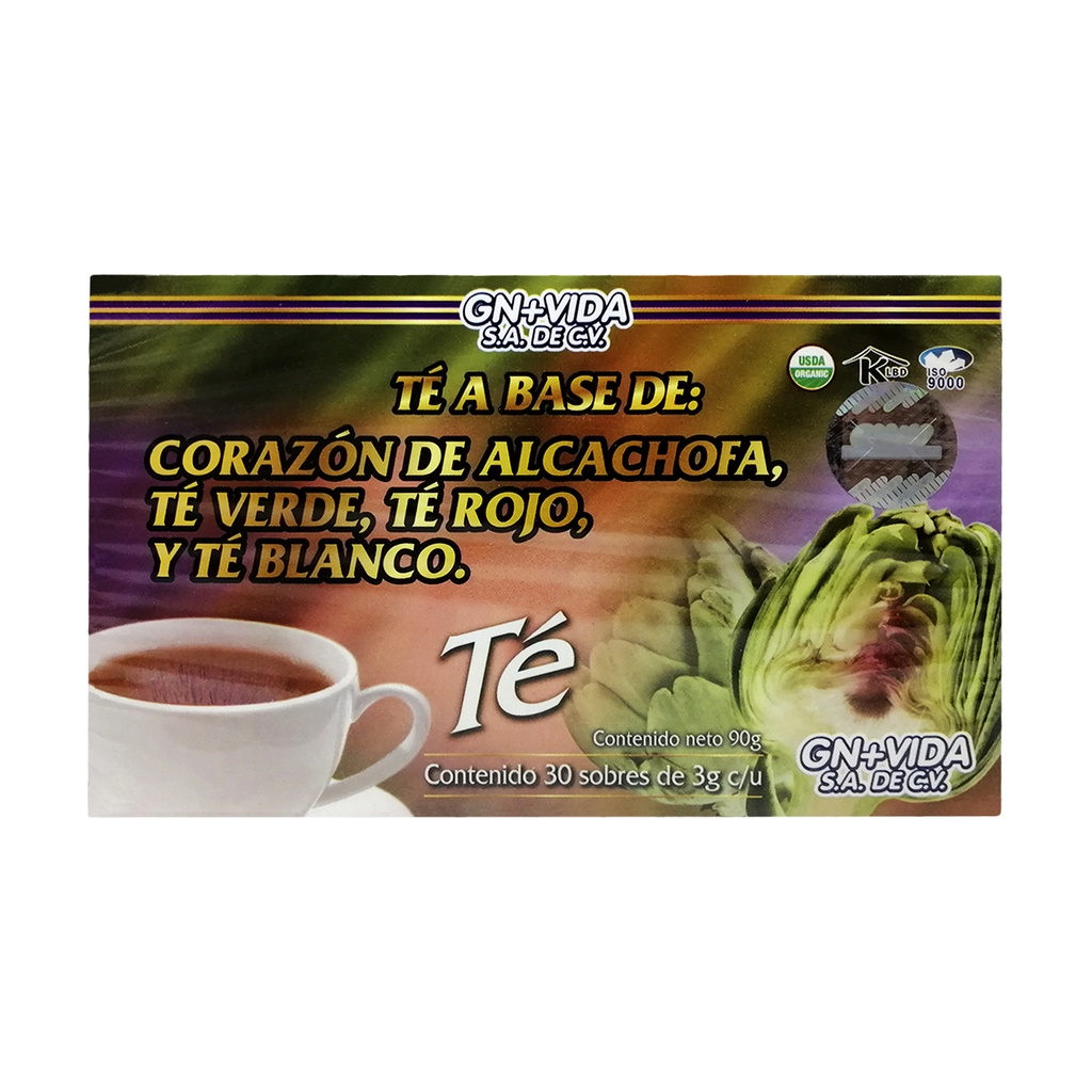 TÉ ALCACHOFA 30 SOBRES GN+VIDA