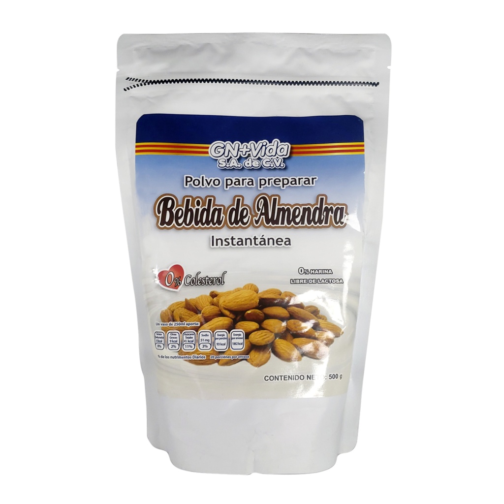 BEBIDA DE ALMENDRAS 500 GRS GN+VIDA