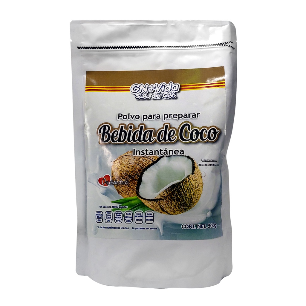 BEBIDA DE COCO 500 GRS GN+VIDA