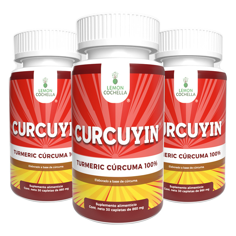 3 PACK CURCUYIN 30 CAPLETAS DE 860 MG