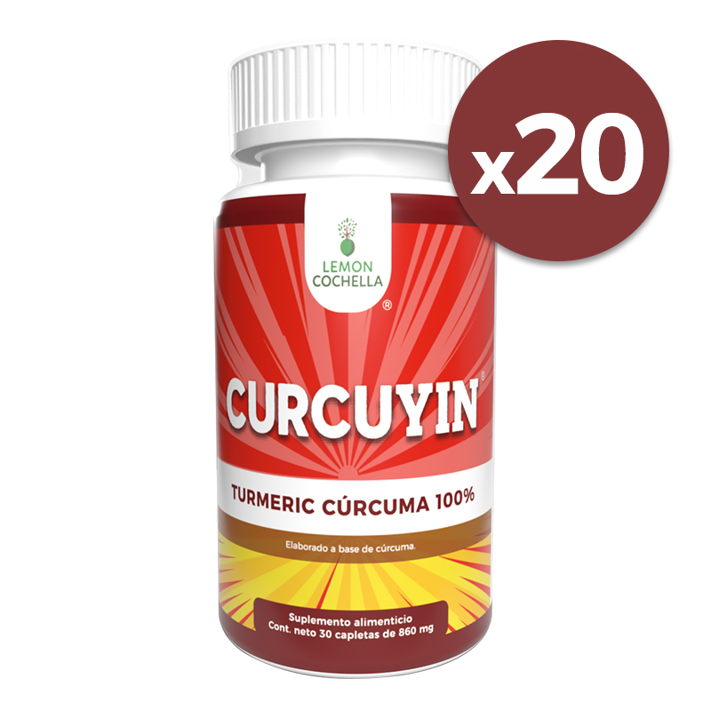 20 PACK CURCUYIN 30 CAPLETAS DE 860 MG