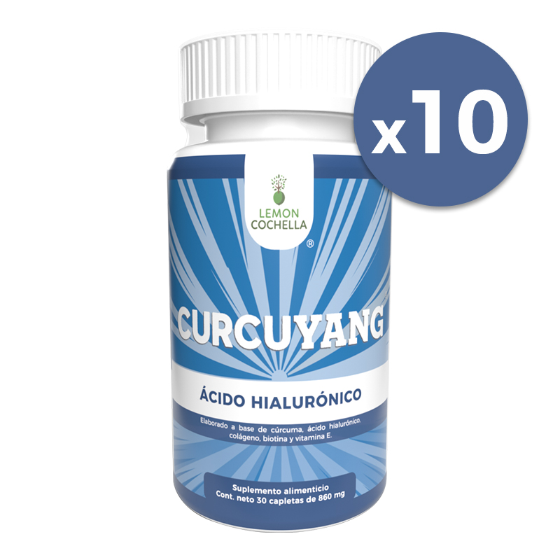 10 PACK CURCUYANG 30 CAPLETAS DE LEMON COCHELLA 