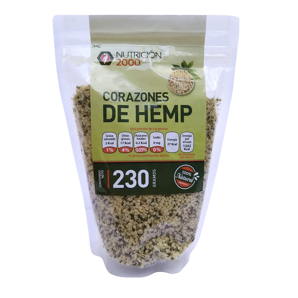 CORAZONES DE HEMP 230 GRS NUT 2000