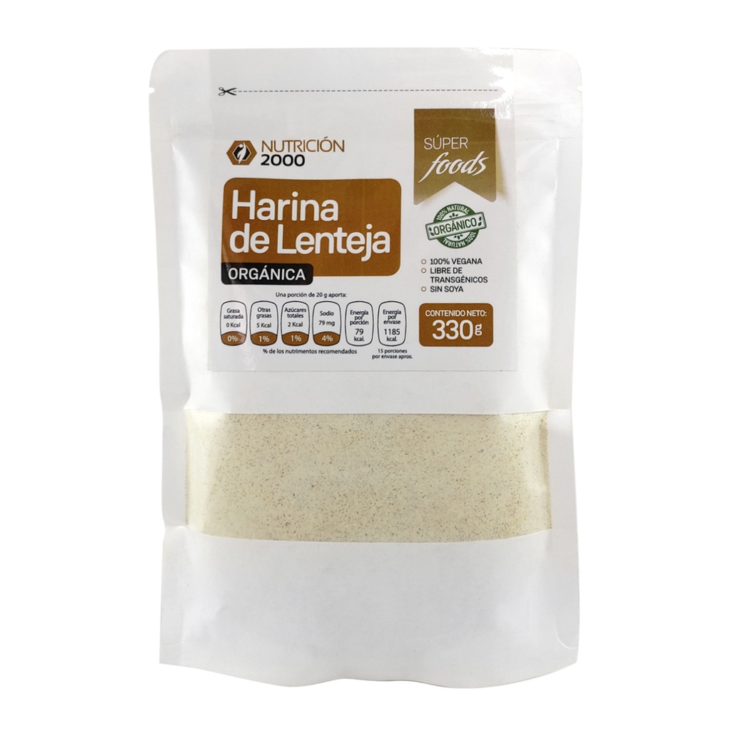 HARINA DE LENTEJA INTEGRAL 330 GRS NUT 2000