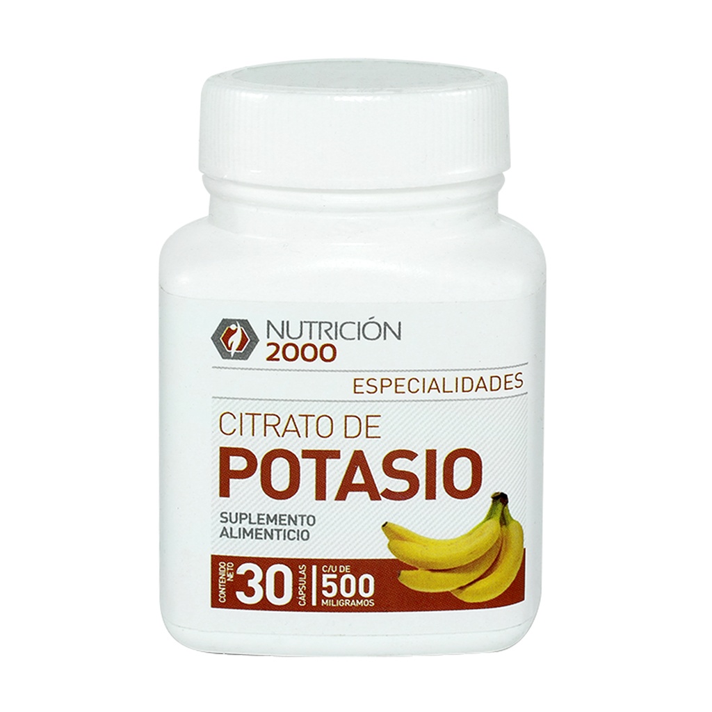 CITRATO DE POTASIO 30 CAPS NUT 2000