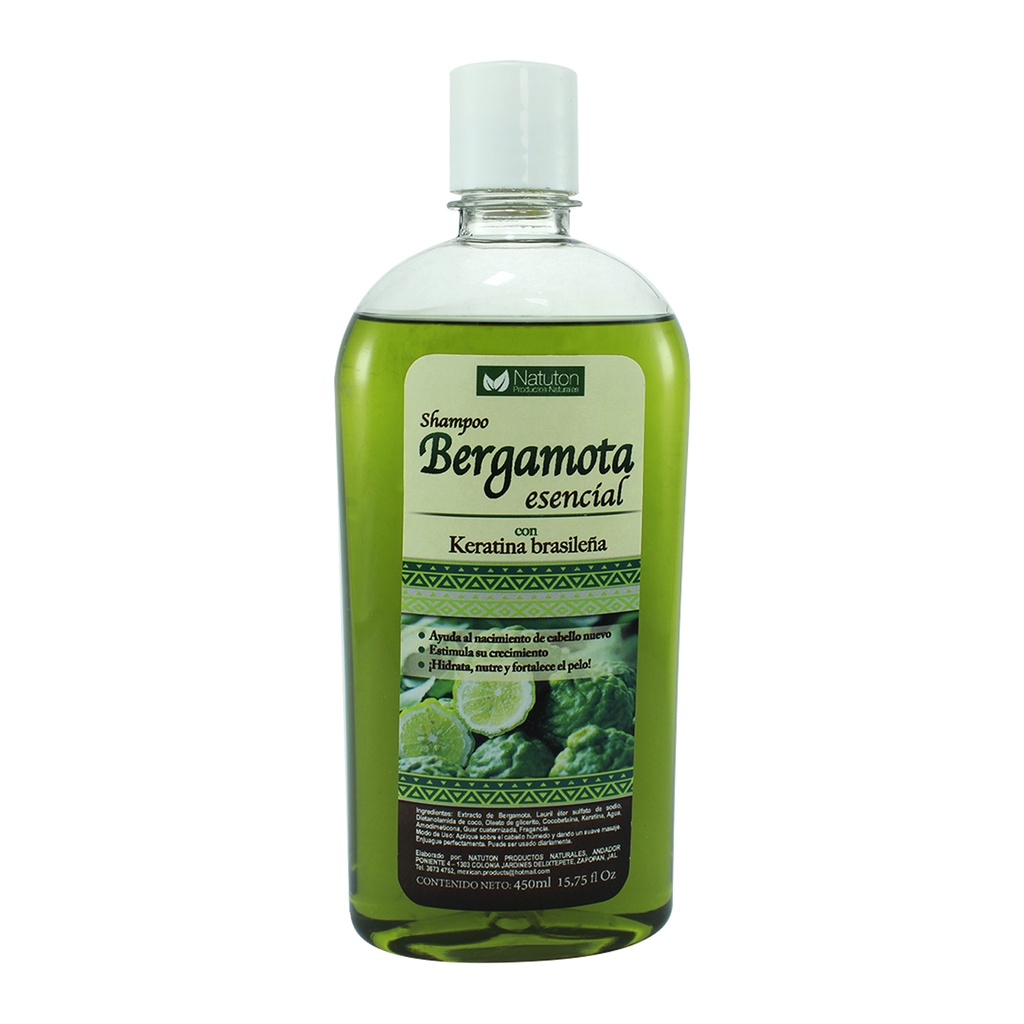 SHAMPOO DE BERGAMOTA Y KERATINA 500 ML PASIGUARO