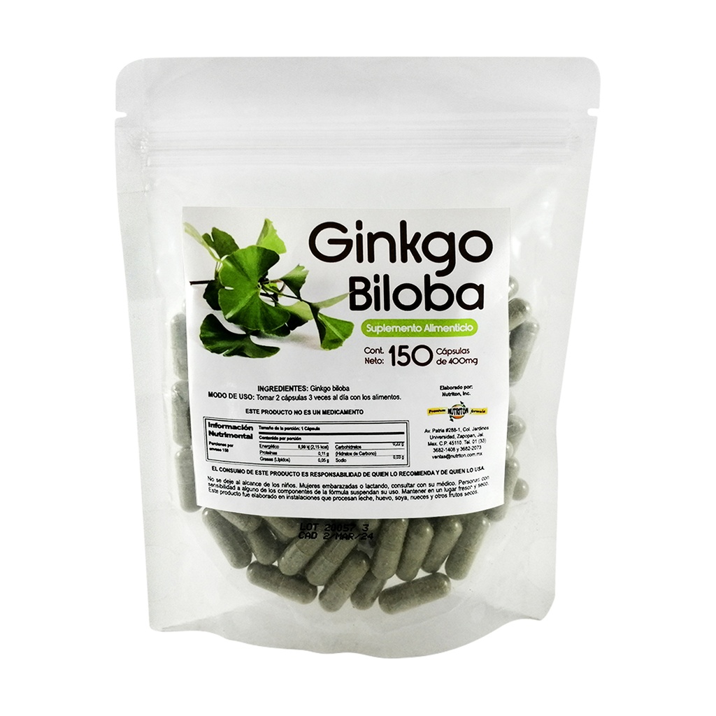 BILOBA CAPS BOLSA 150 CAPS 400 MG PASIGUARO