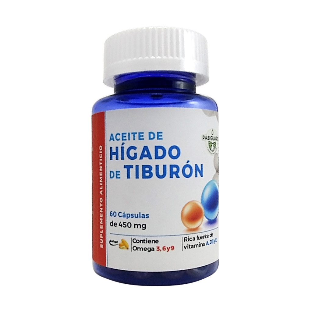 ACEITE HÍGADO DE TIBURÓN 60 CAPS PASIGUARO