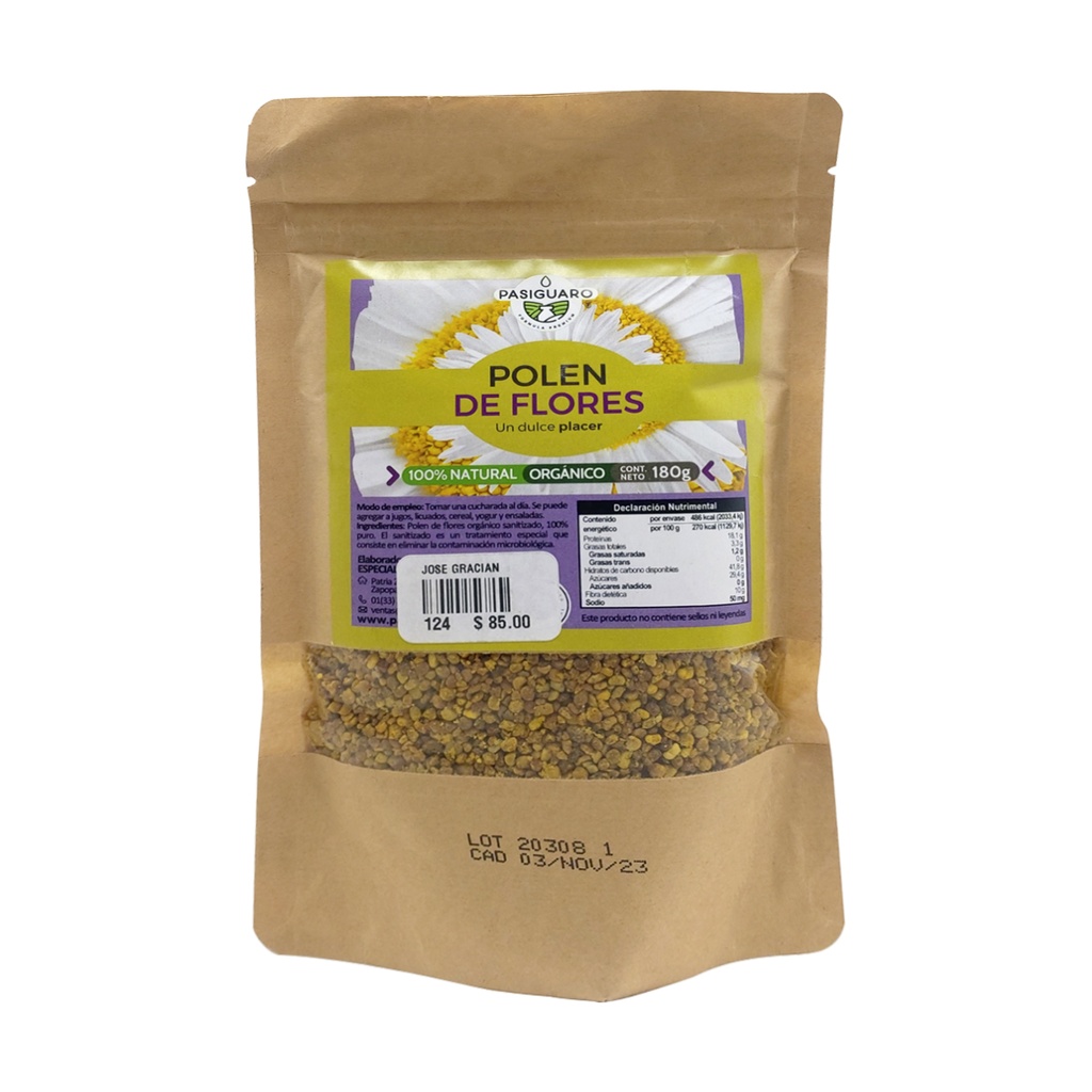 POLEN DE FLORES 180 GRS PASIGUARO