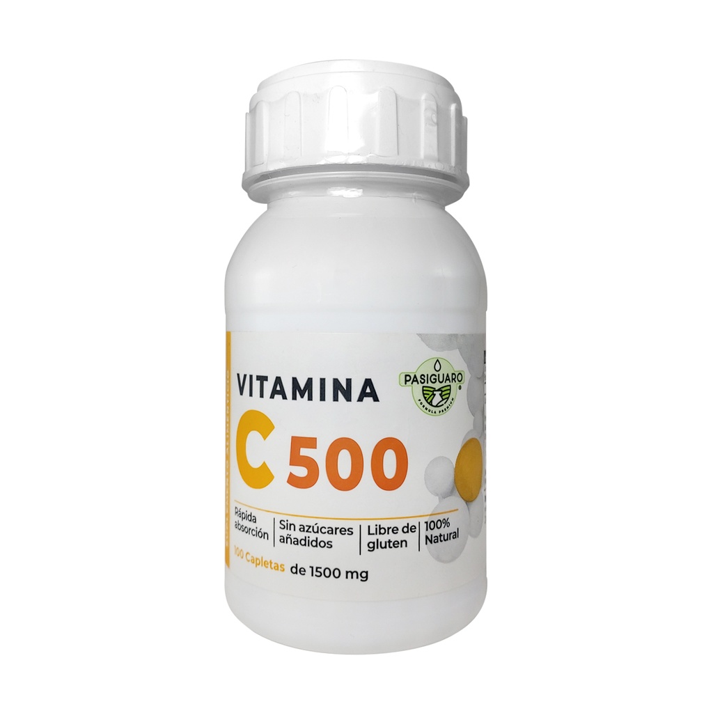 VITAMINA C 500 100 CAPLETAS PASIGUARO