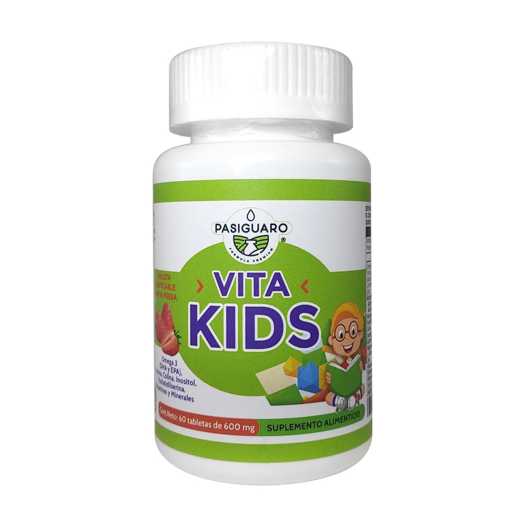 VITA KIDS FRESA 60 CAPS PASIGUARO