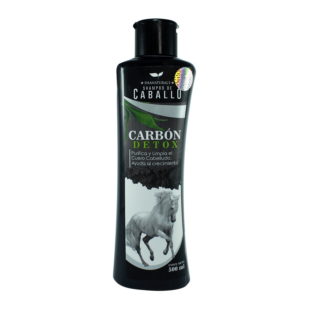 SHAMPOO CARBÓN DETOX 500 ML SHANATURALS