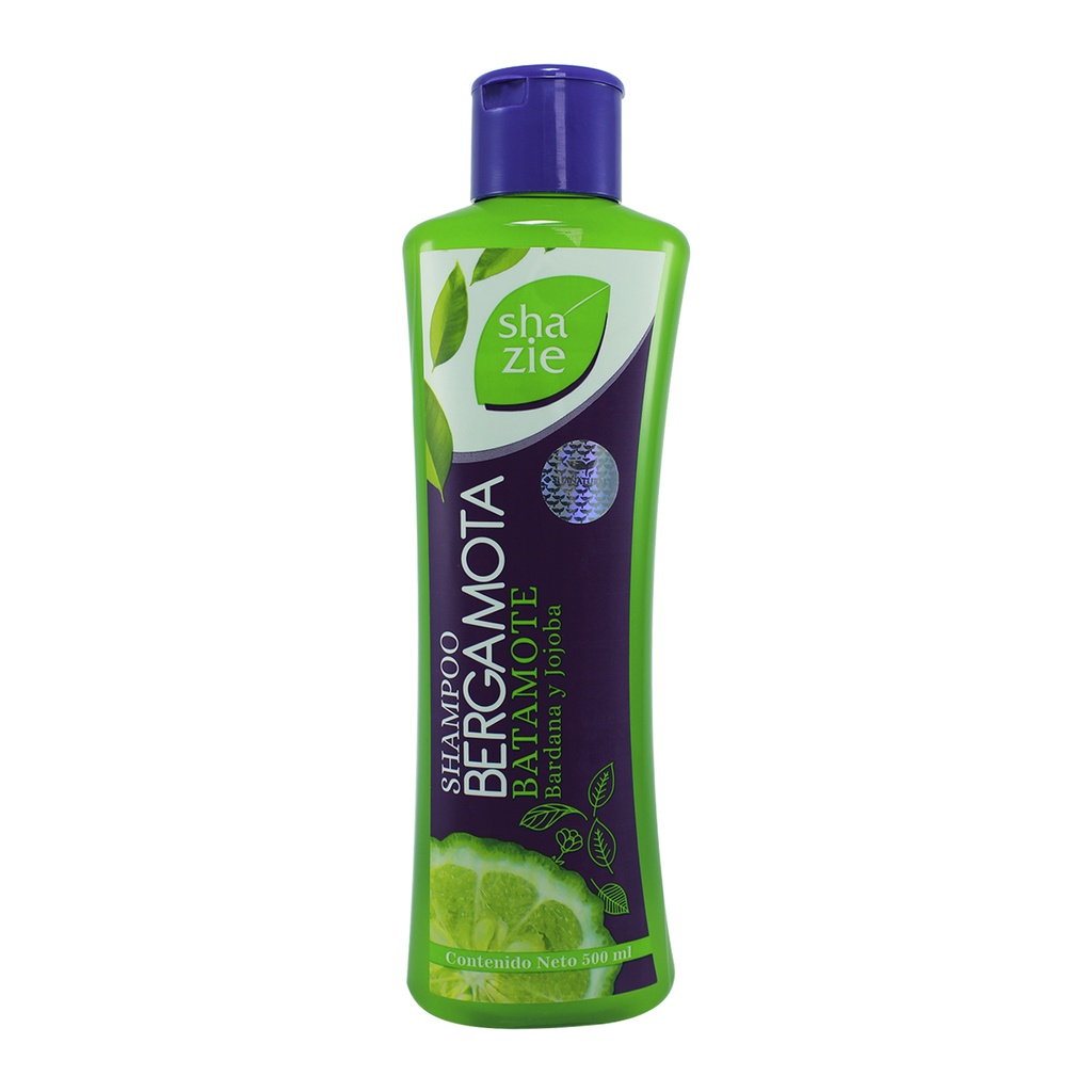SHAMPOO SHAZIE BERGAMOTA Y BARDANA 500 ML SHANATURALS