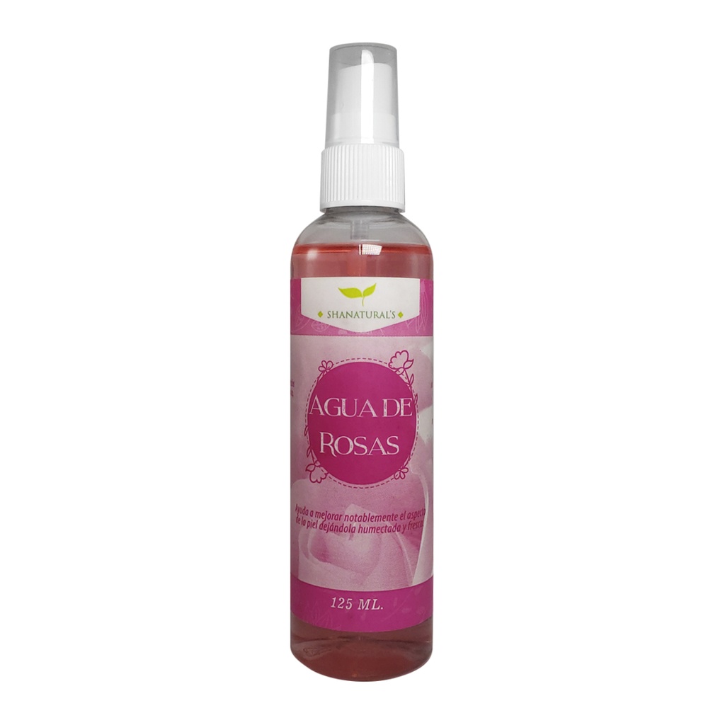 AGUA DE ROSAS 125 ML SHANATURAL´S