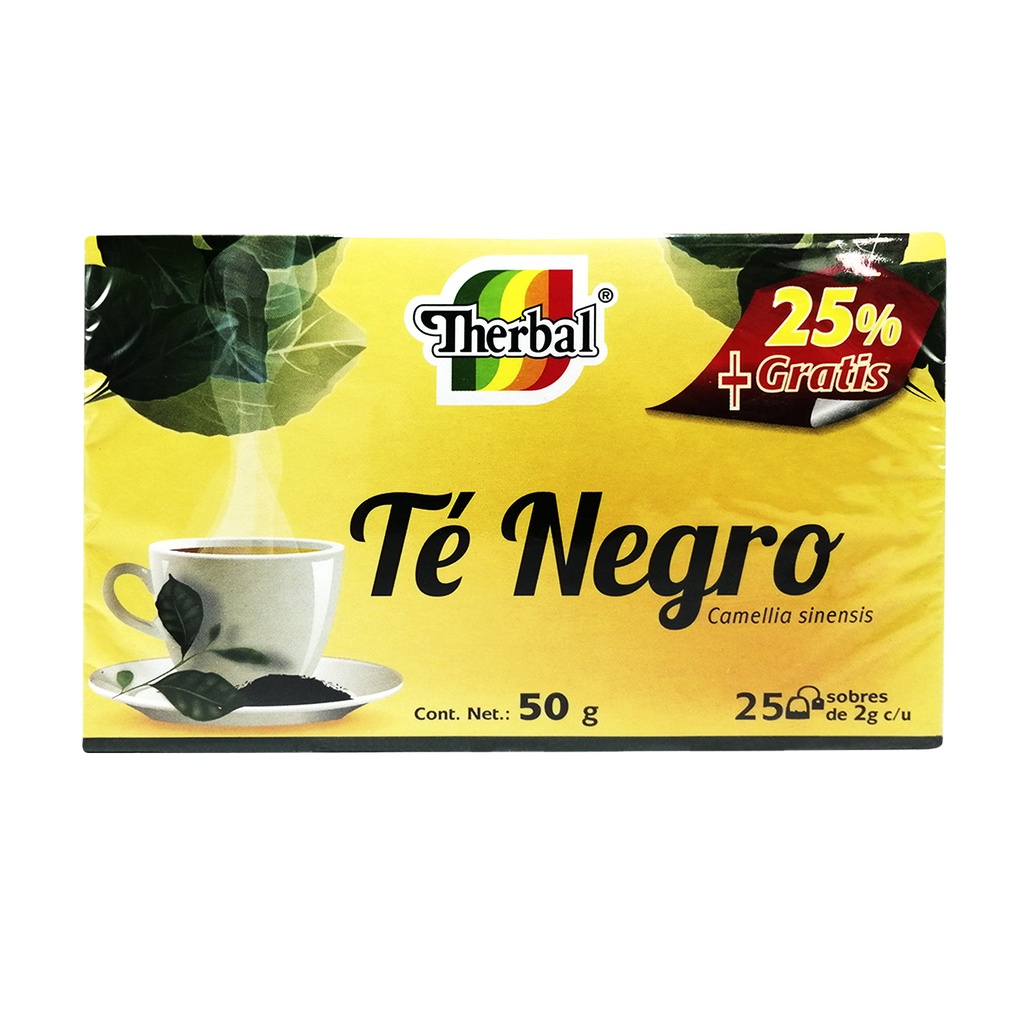 TÉ NEGRO 25 SOBRES THERBAL