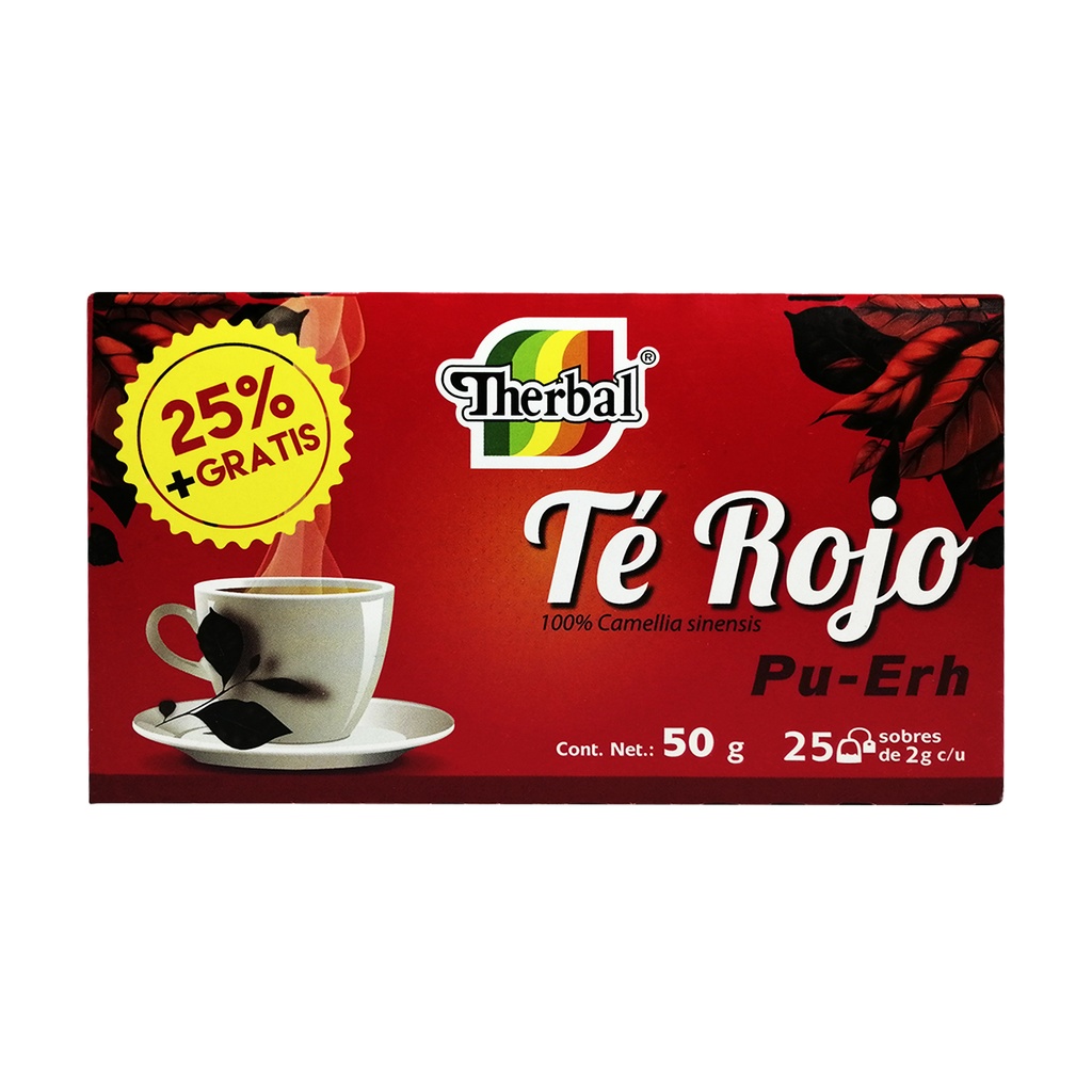 TÉ ROJO 25 SOBRES THERBAL