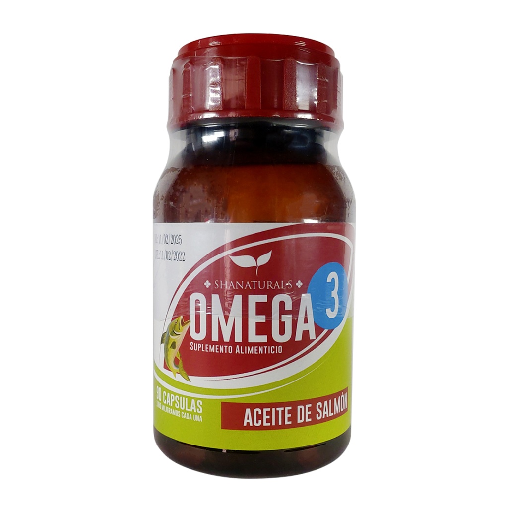 SALMON OIL OMEGA 3 90 CAPS SHANATURALS