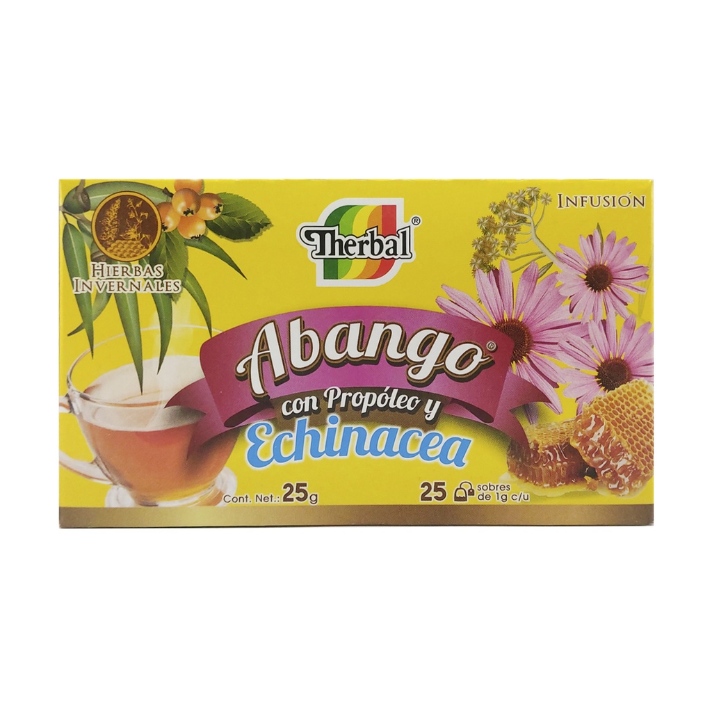 TÉ ABANGO CON PROPÓLEO Y EQUINÁCEA 25 SOBRES THERBAL