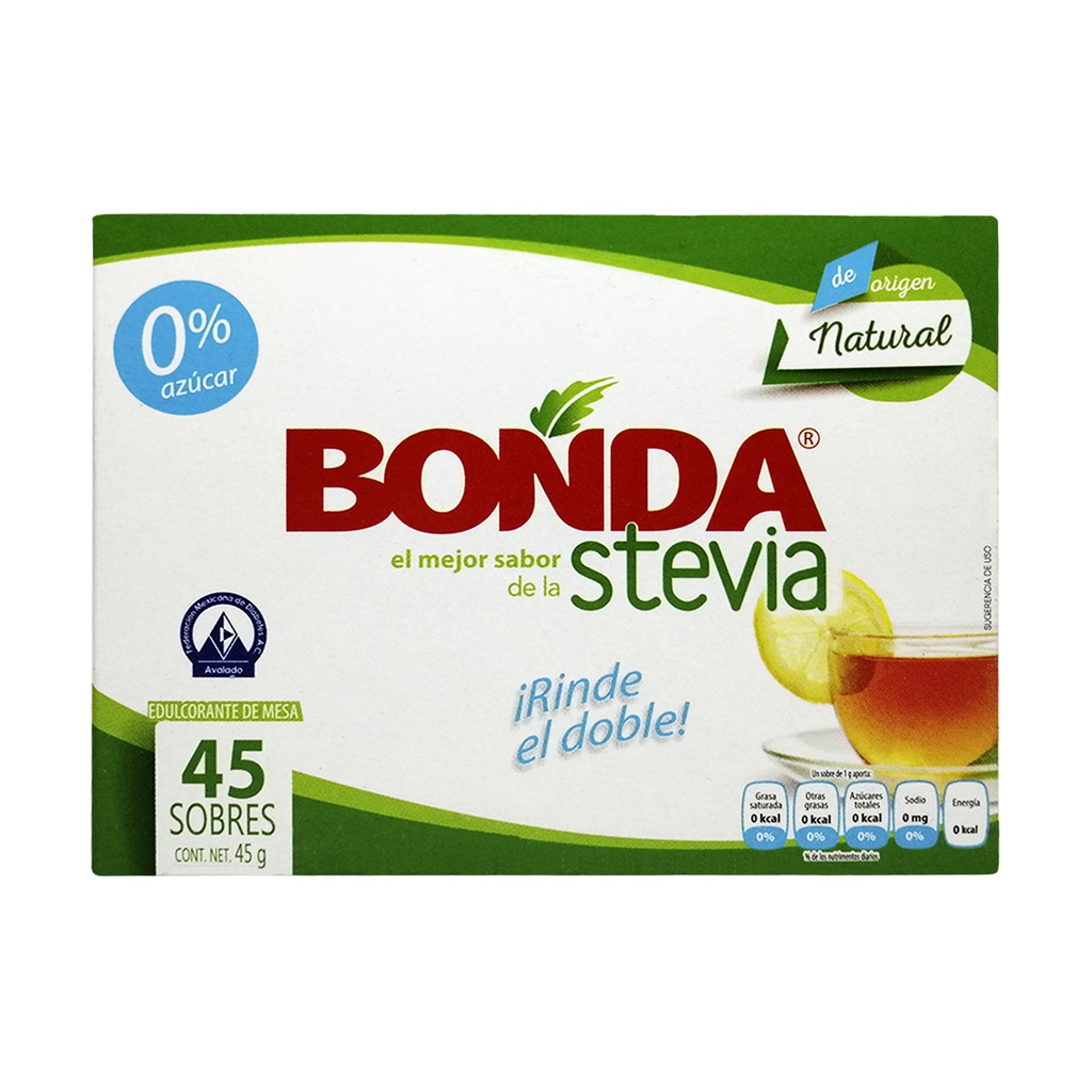 STEVIA 45 SOBRES BONDA