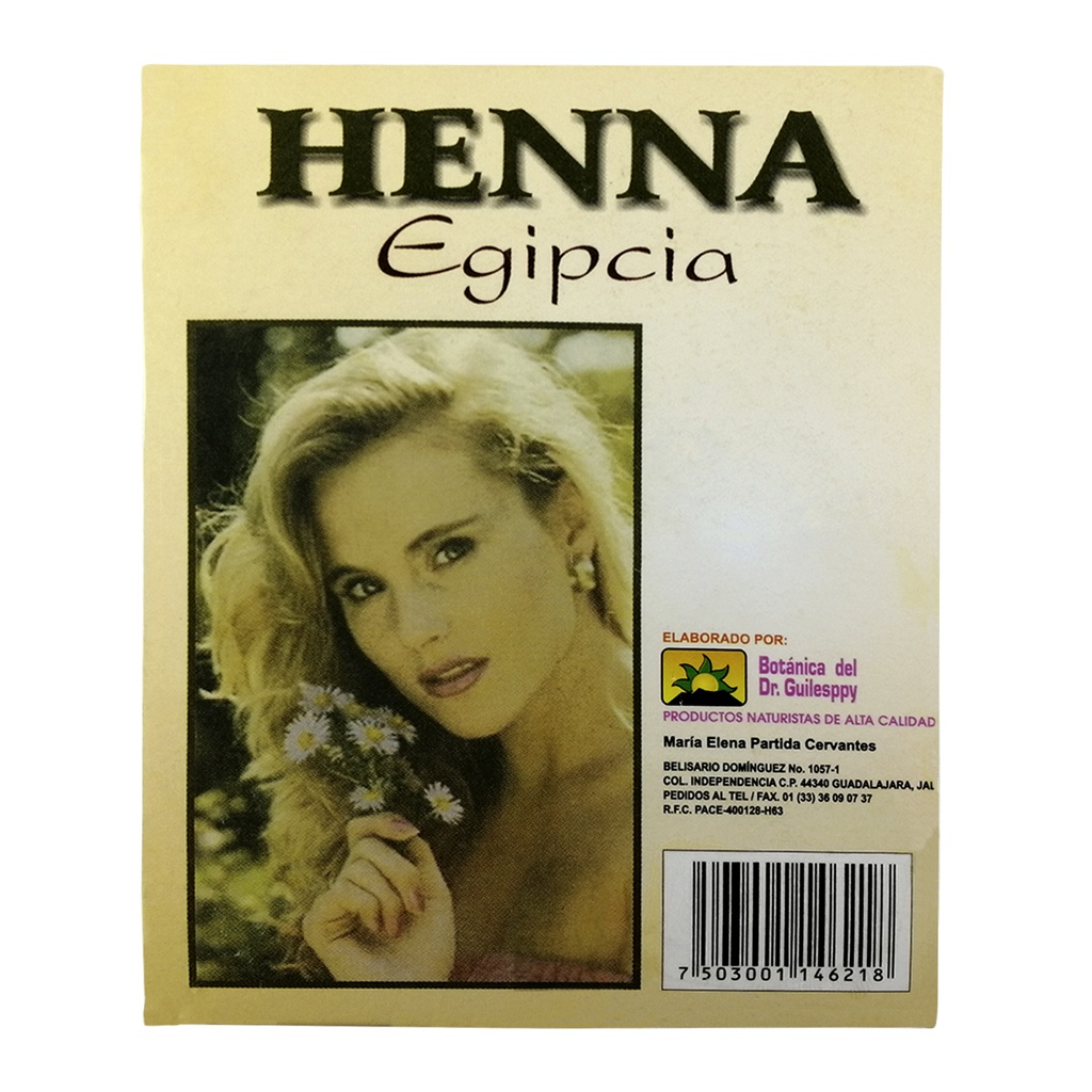 HENNA EGIPCIA 70 GRS GUILESPPY