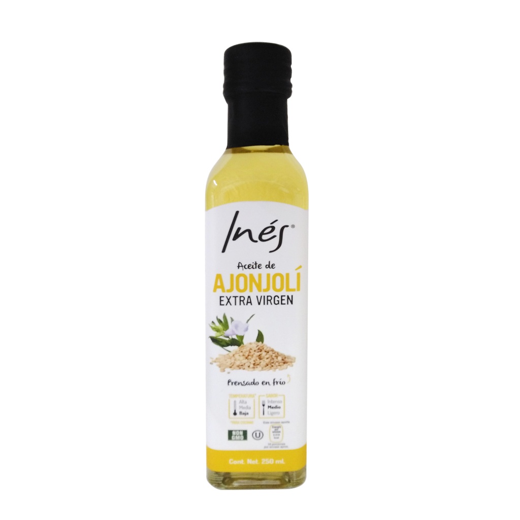 ACEITE AJONJOLÍ EXTRA VIRGEN 250 ML INES