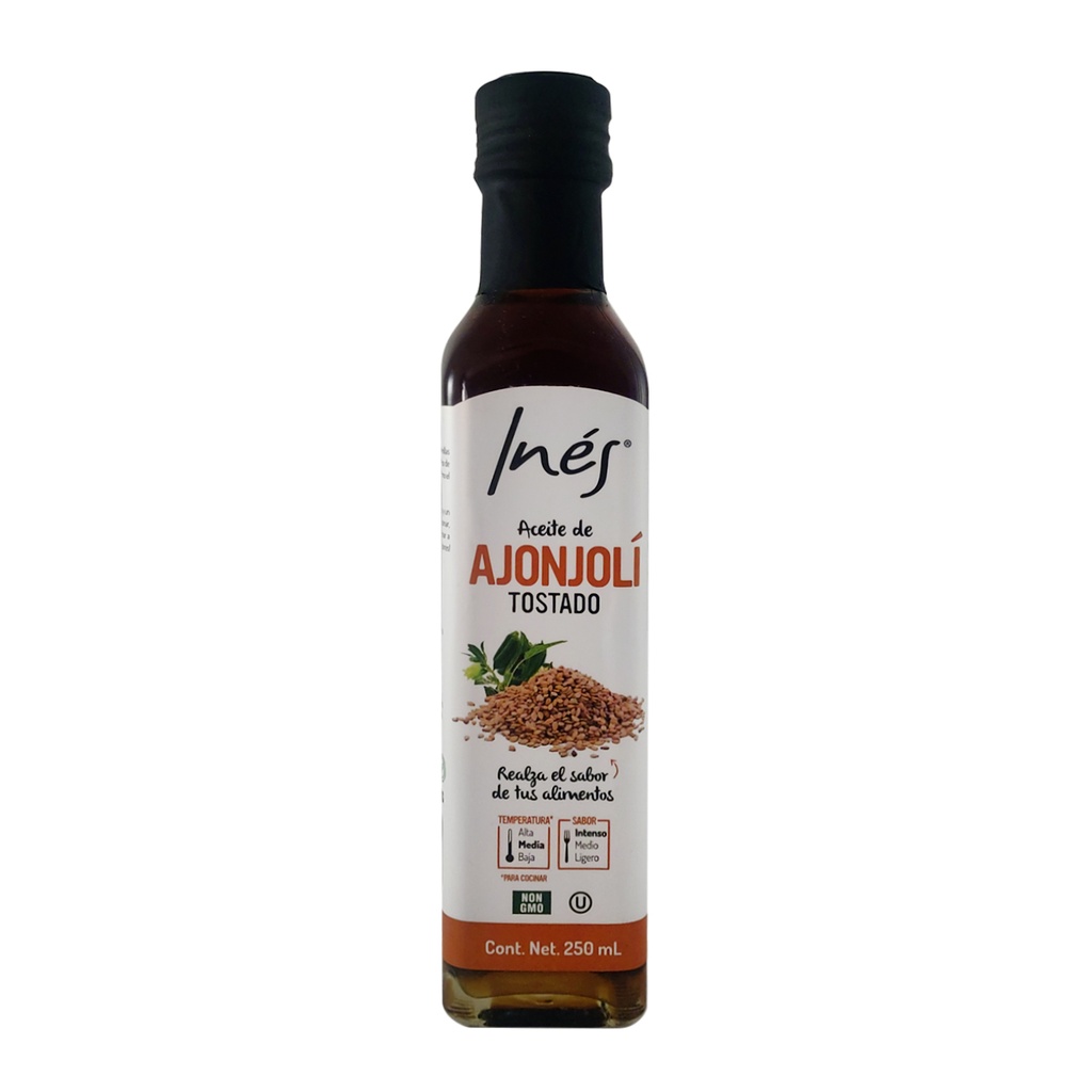 ACEITE DE AJONJOLÍ TOSTADO 250 ML INES