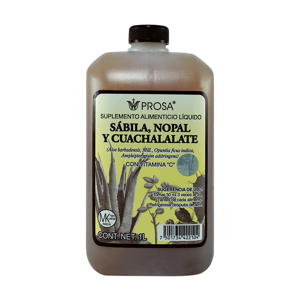 BEBIDA SÁBILA NOPAL Y CUACHALALATE 1L PROSA
