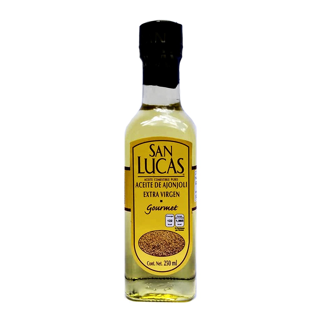 ACEITE AJONJOLÍ EXTRA VIRGEN 250 ML SAN LUCAS