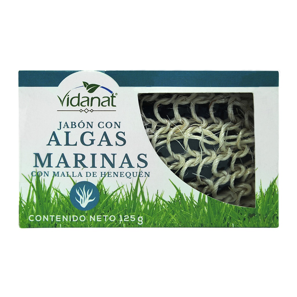 JABÓN ALGAS MARINAS CON MALLA 125 GRS VIDANAT