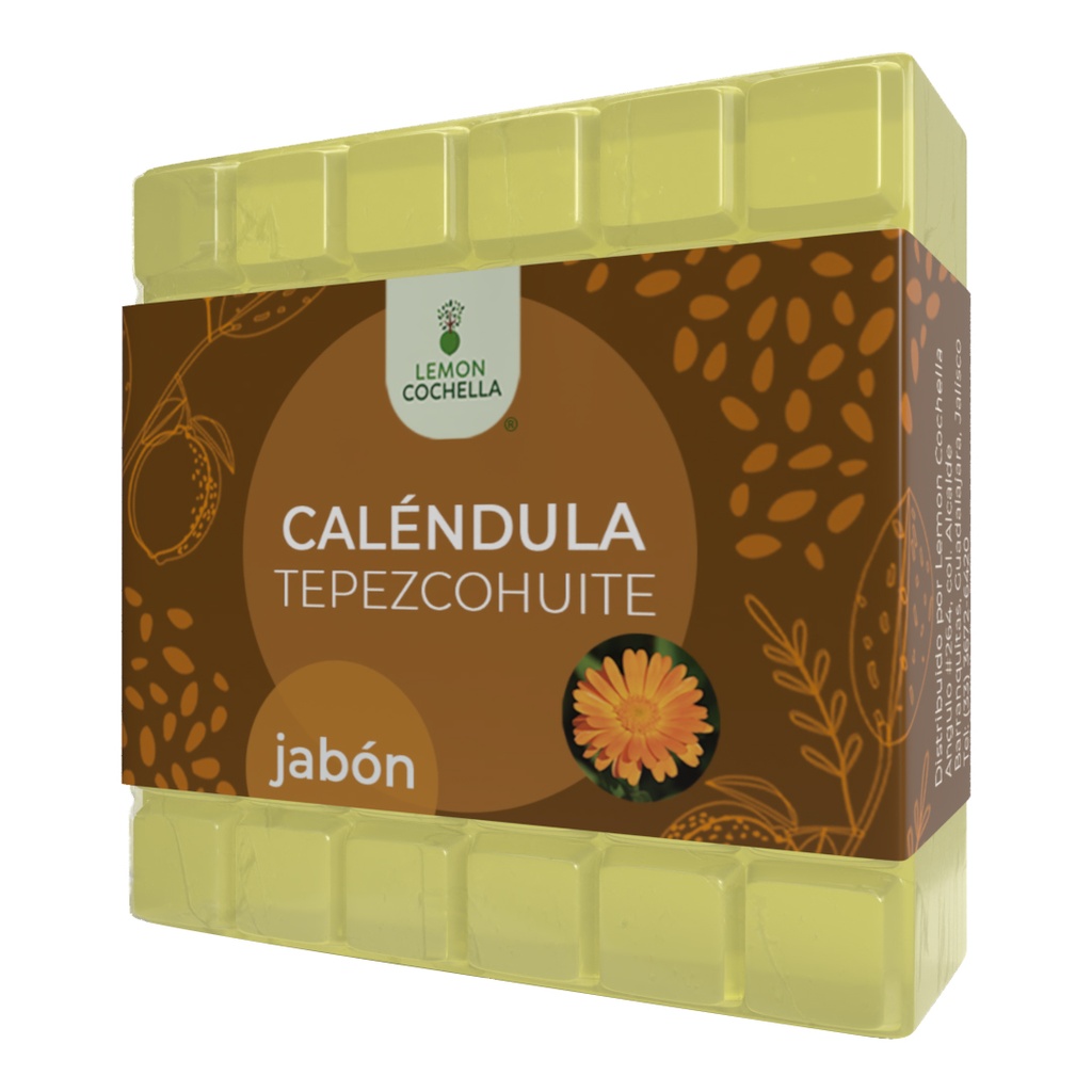 JABÓN CALÉNDULA Y TEPEZCOHUITE LEMON COCHELLA