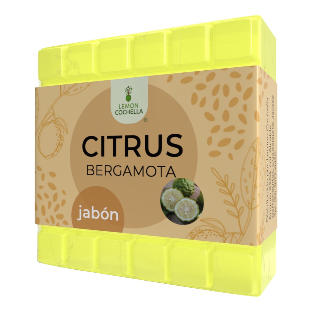 JABÓN CITRUS Y BERGAMOTA LEMON COCHELLA