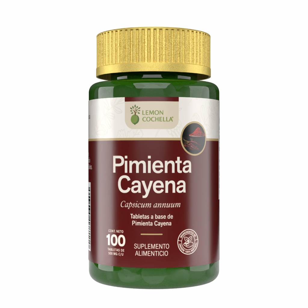 PIMIENTA CAYENA 100 TABS LEMON COCHELLA