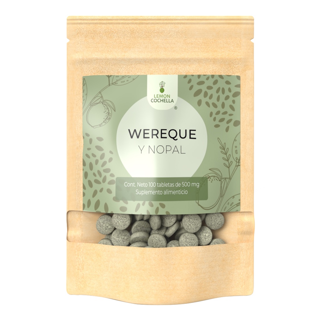 WEREKE CON NOPAL 100 TABS LEMON COCHELLA