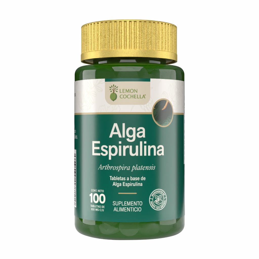 ALGA ESPIRULINA 100 TABS LEMON COCHELLA