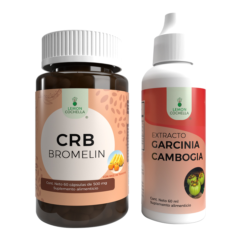 COMBO CRB BROMELIN Y EXTRACTO DE GARCINIA GAMBOGIA