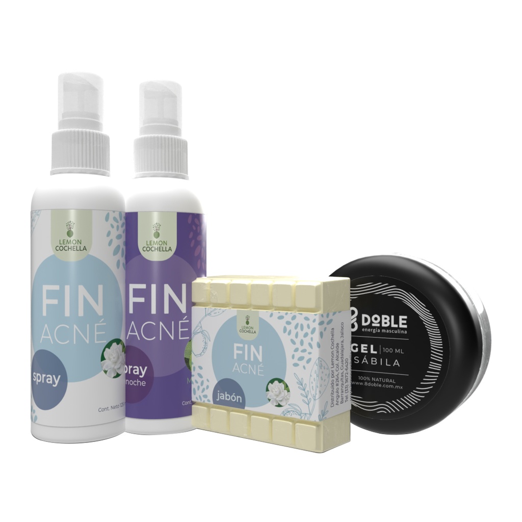 COMBO FIN ACNÉ 4 PZAS LEMON COCHELLA