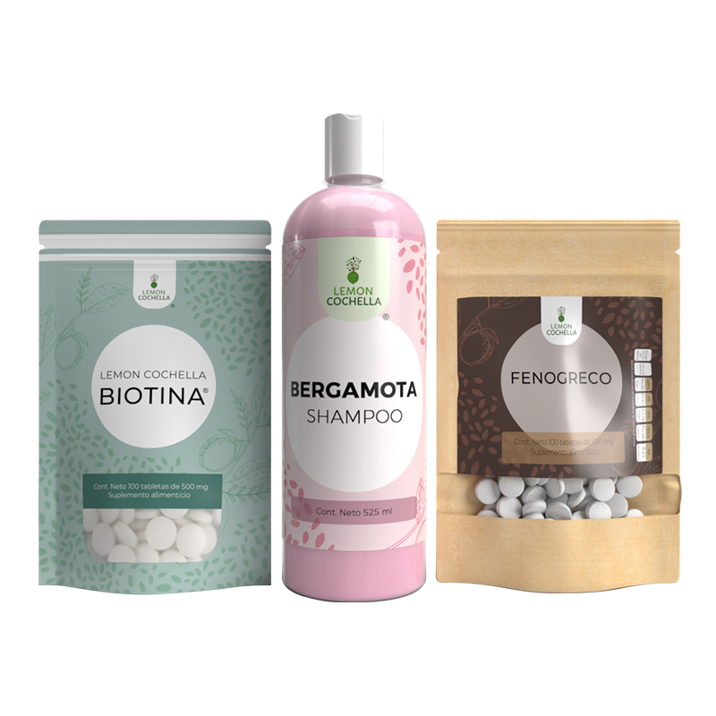 COMBO PARA CABELLO ROSA 3 PZAS LEMON COCHELLA