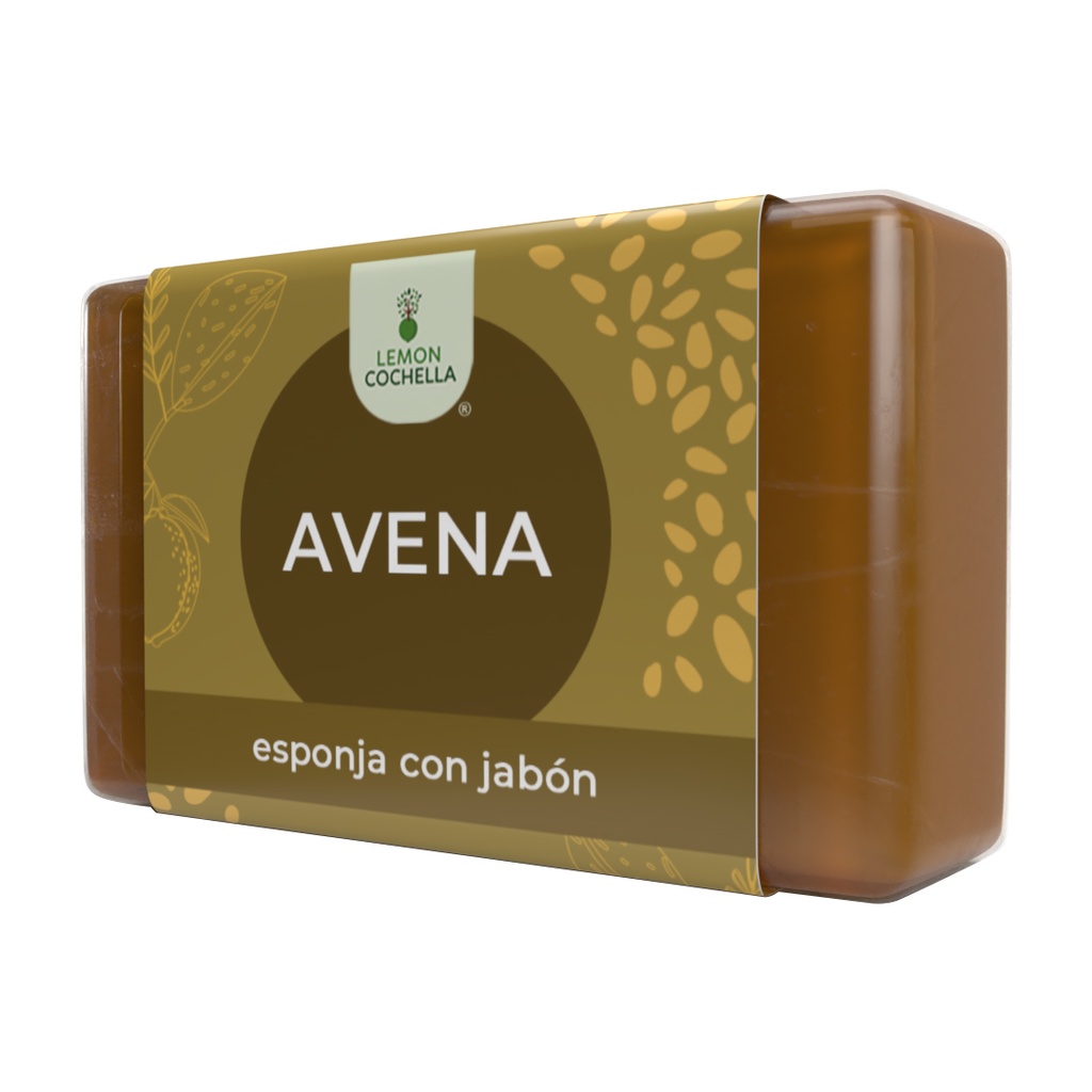 JABÓN ESPONJA AVENA  100 GRS LEMON COCHELLA