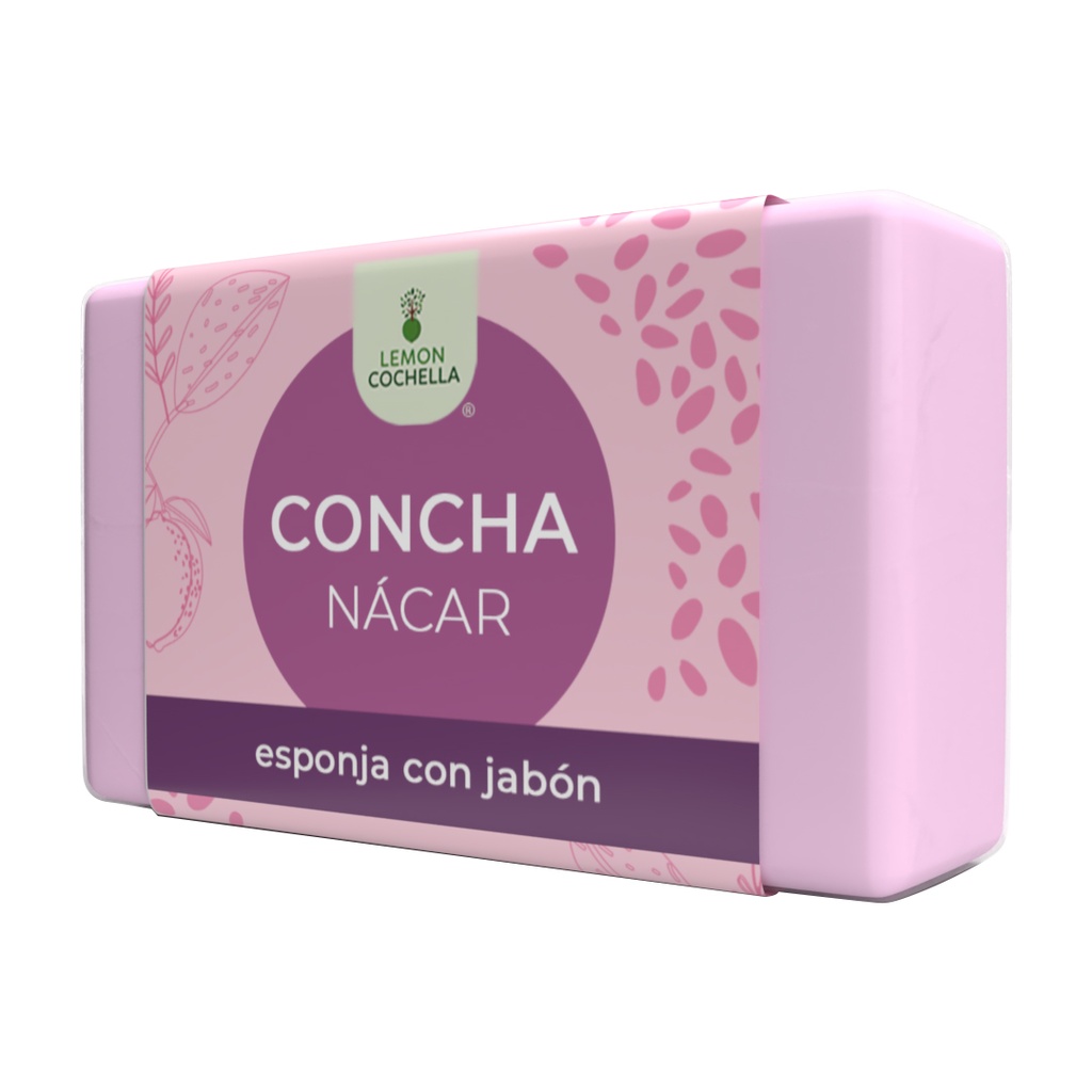 JABÓN ESPONJA CONCHA NACAR 100 GRS LEMON COCHELLA