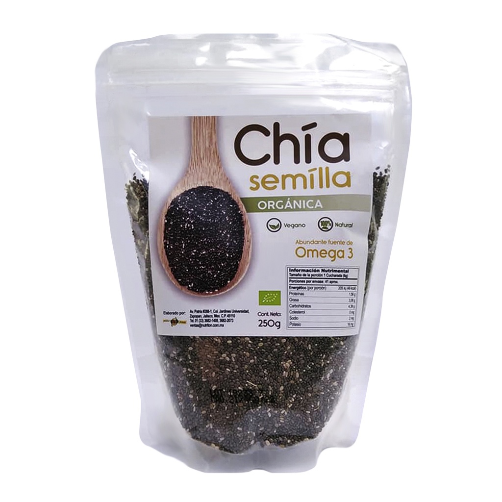 SEMILLA DE CHIA BOLSA 250 GRS PASIGUARO