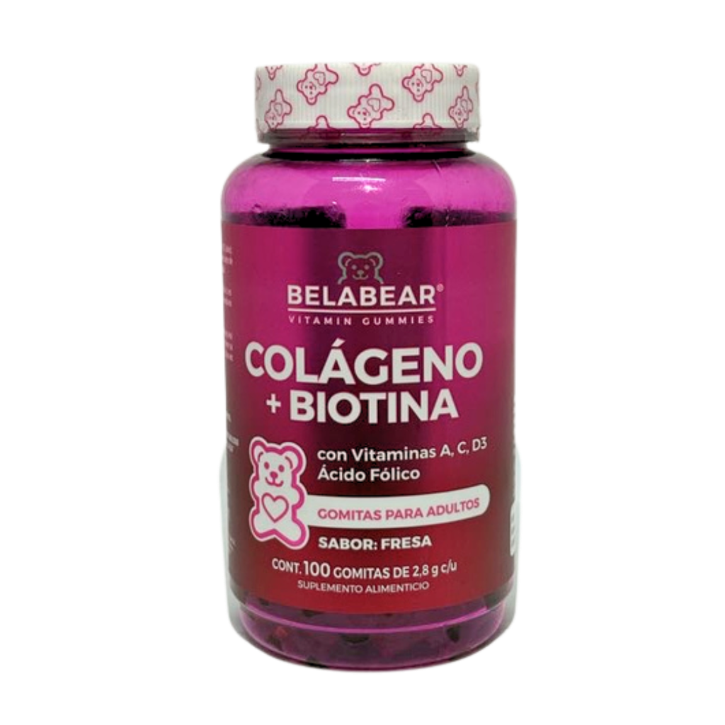 COLÁGENO + BIOTINA GOMITAS 280 GRS BELABEAR