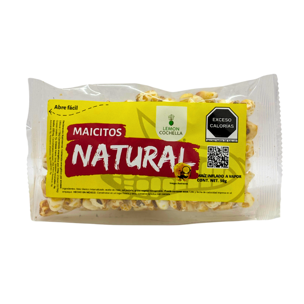 MAIZ INFLADO A VAPOR NATURAL 50 GRS LEMON COCHELLA 