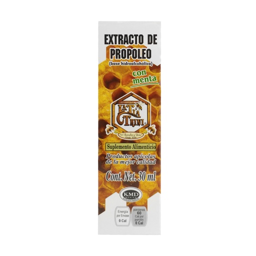 [0012] EXTRACTO DE PROPÓLEO MENTA EN SPRAY 30 ML TÍA TRINI
