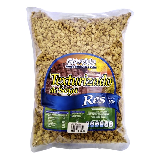 [1489] TEXTURIZADO DE SOYA RES 500 GRS GN+VIDA