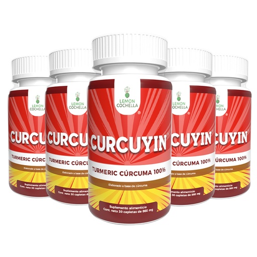 [IO-R313-PLQY] 5 PACK CURCUYIN 30 CAPLETAS DE 860 MG