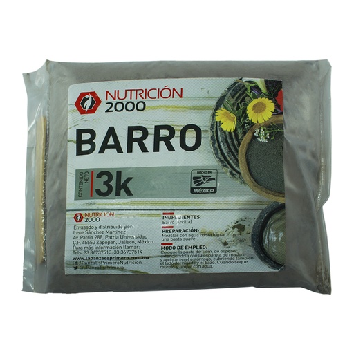 [1058] BARRO GRIS 3 KG NUT 2000