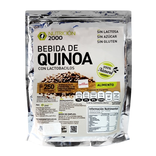 [0604] BEBIDA QUINOA 250 GRS NUT 2000